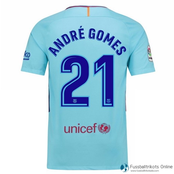 Barcelona Trikot Auswarts Andre Gomes 2017-18 Fussballtrikots Günstig